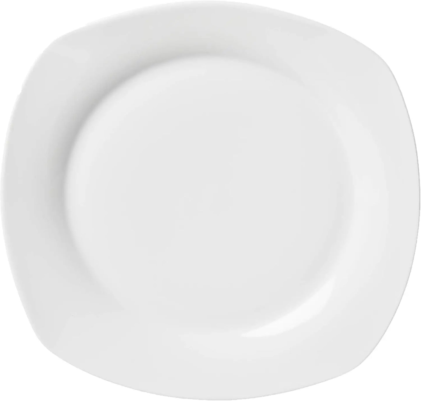 45-Piece Square Dinnerware Set, White