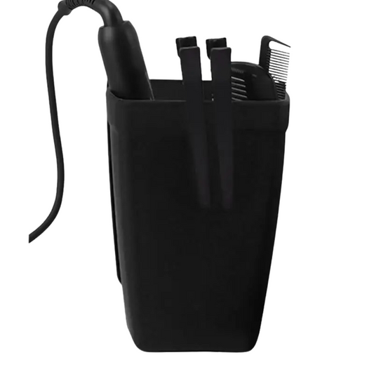 Heat-Resistant Silicone Curling Iron & Flat Iron Holder – Space-Saving Storage for Hot Tools (No Punching Required)