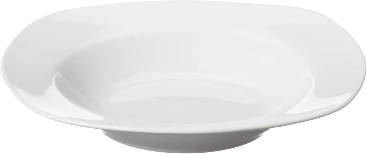 45-Piece Square Dinnerware Set, White