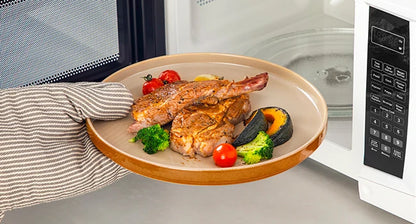 24-Piece Ceramic Dinnerware Set – Service for 8 | Reactive Glaze Plates & Bowls – Brown
