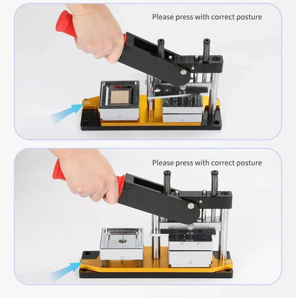 DIY 2.5x2.5” Square Fridge Magnet Making Machine – 63.5mm Photo Magnet Button Maker Kit for Refrigerator Crafts