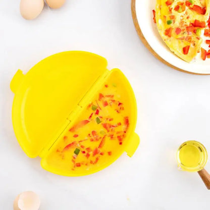 Microwave Omelette Egg Maker Tray Non-toxic Eggs Steamer Box Silicone Egg Cooker Egg Omelet Poacher Kitchen Cooking Tools