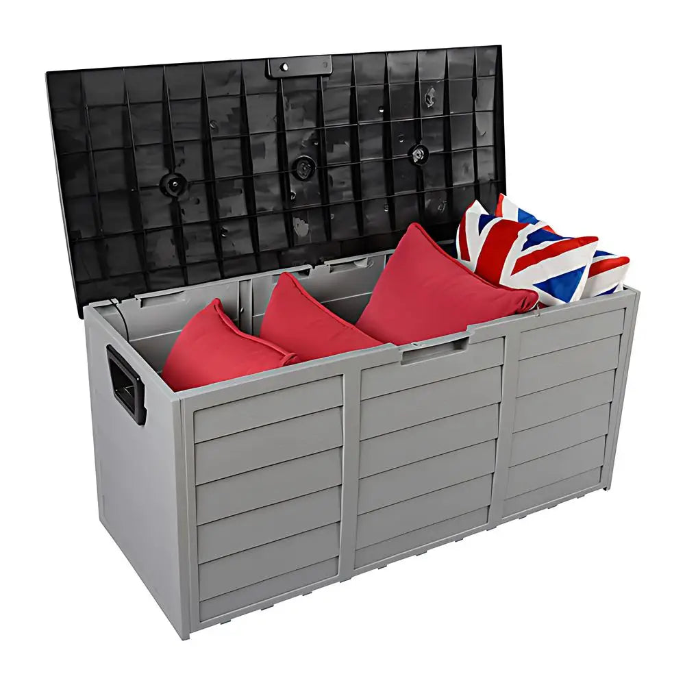 260L Large Outdoor Storage Deck Box – Waterproof, Lockable, Heavy-Duty Garden Storage Solution