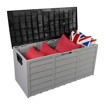 260L Large Outdoor Storage Deck Box – Waterproof, Lockable, Heavy-Duty Garden Storage Solution