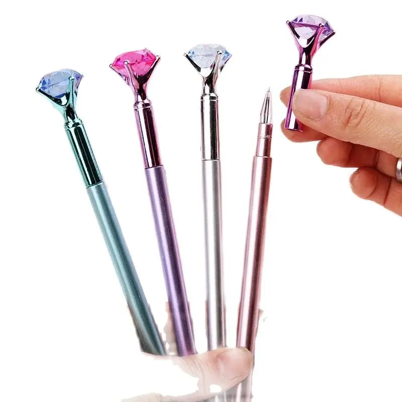 25-Pack Creative Diamond Gel Pens – Colorful Plastic Pens for Students, Gifts & School Supplies