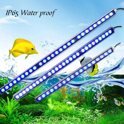 Populargrow 54W / 81W / 108W LED Aquarium Light – 470nm Blue Spectrum LED Strip for Coral Reef & Marine Fish Tanks