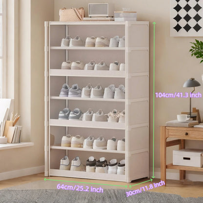 Multi-layer Shoe Cabinet Dustproof Shoe Rack Shoe Hanger Organizer Shelf Holder Shoe Storage Cabinet Space Saving With Clear Lid