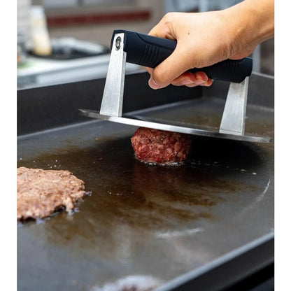 Heavy-Duty Stainless Steel Meat Press – 3.25 lb Commercial Bacon, Burger, Steak & Panini Grill Weight
