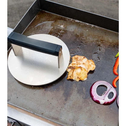 Heavy-Duty Stainless Steel Meat Press – 3.25 lb Commercial Bacon, Burger, Steak & Panini Grill Weight