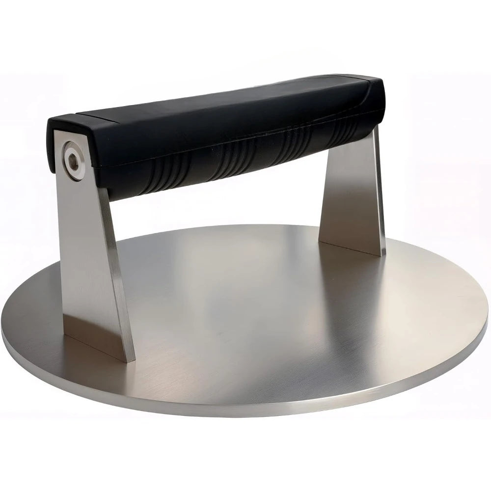 Heavy-Duty Stainless Steel Meat Press – 3.25 lb Commercial Bacon, Burger, Steak & Panini Grill Weight