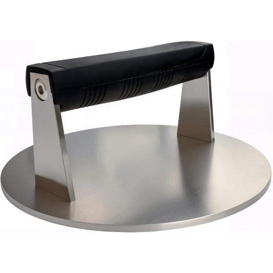 Heavy-Duty Stainless Steel Meat Press – 3.25 lb Commercial Bacon, Burger, Steak & Panini Grill Weight