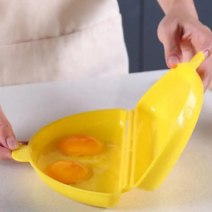 Microwave Omelette Egg Maker Tray Non-toxic Eggs Steamer Box Silicone Egg Cooker Egg Omelet Poacher Kitchen Cooking Tools