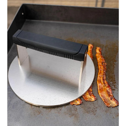 Heavy-Duty Stainless Steel Meat Press – 3.25 lb Commercial Bacon, Burger, Steak & Panini Grill Weight