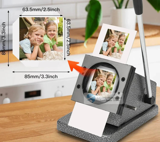 DIY 2.5x2.5” Square Fridge Magnet Making Machine – 63.5mm Photo Magnet Button Maker Kit for Refrigerator Crafts