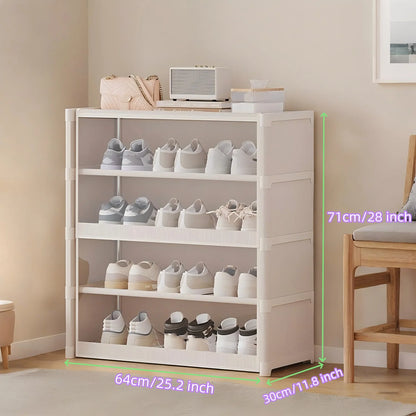 Multi-layer Shoe Cabinet Dustproof Shoe Rack Shoe Hanger Organizer Shelf Holder Shoe Storage Cabinet Space Saving With Clear Lid