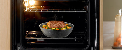 17-Piece Granite Nonstick Cookware Set – Induction-Compatible Pots & Pans with Frying, Sauce & Sauté Pans for Kitchen Cooking